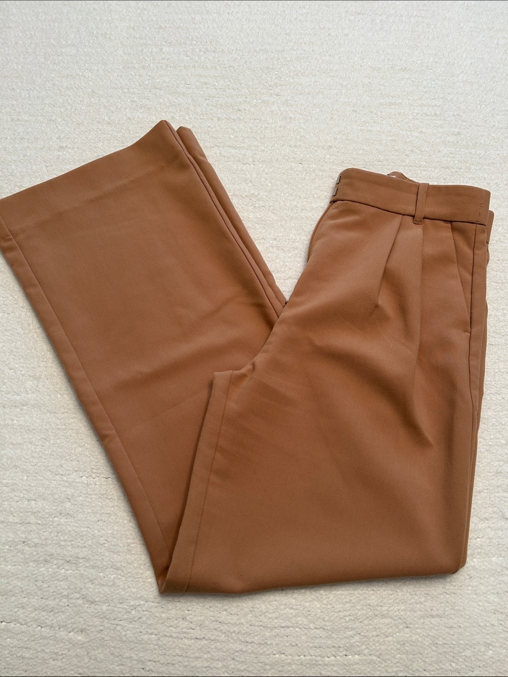 Abercrombie & Fitch Wide-Leg Pants in Camel Brown